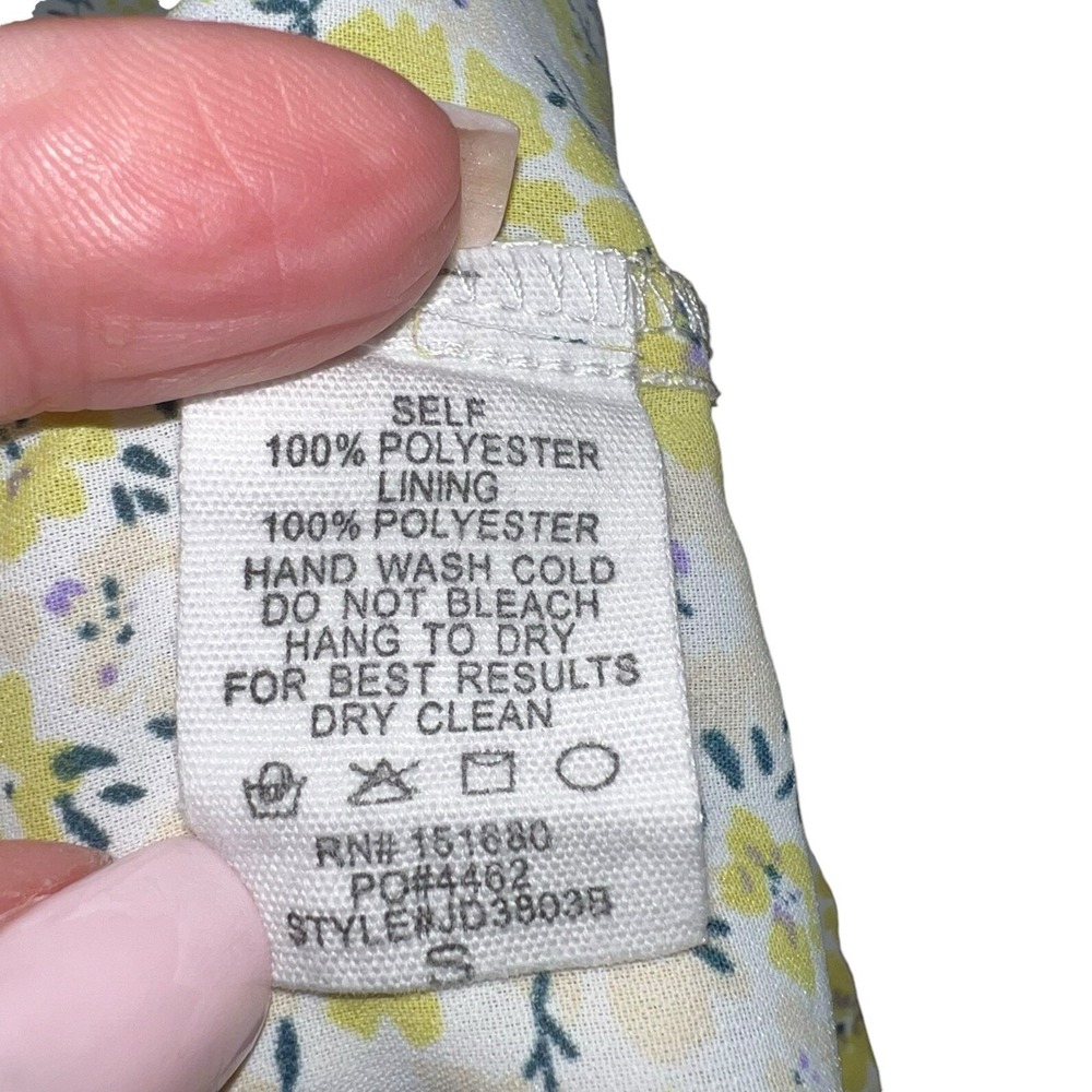 Grunge Retro 90s Cottage Core Feminine Floral Tiered Babydoll‎ Mini Dress Sm - Picture 14 of 16